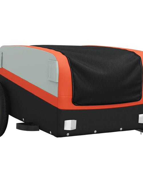 Încărcați imaginea în vizualizatorul Galerie, Remorcă de marfă pentru biciclete negru&amp;portocaliu 30 kg fier - Lando
