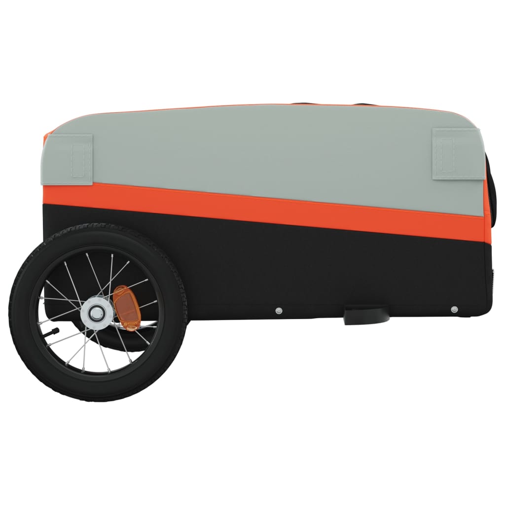 Remorcă de marfă pentru biciclete negru&portocaliu 30 kg fier - Lando