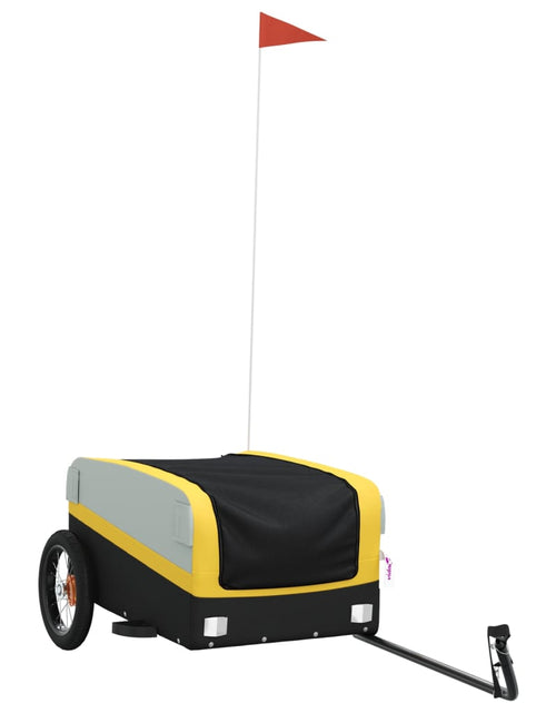 Încărcați imaginea în vizualizatorul Galerie, Remorcă de marfă pentru biciclete, negru și galben, 30 kg, fier - Lando
