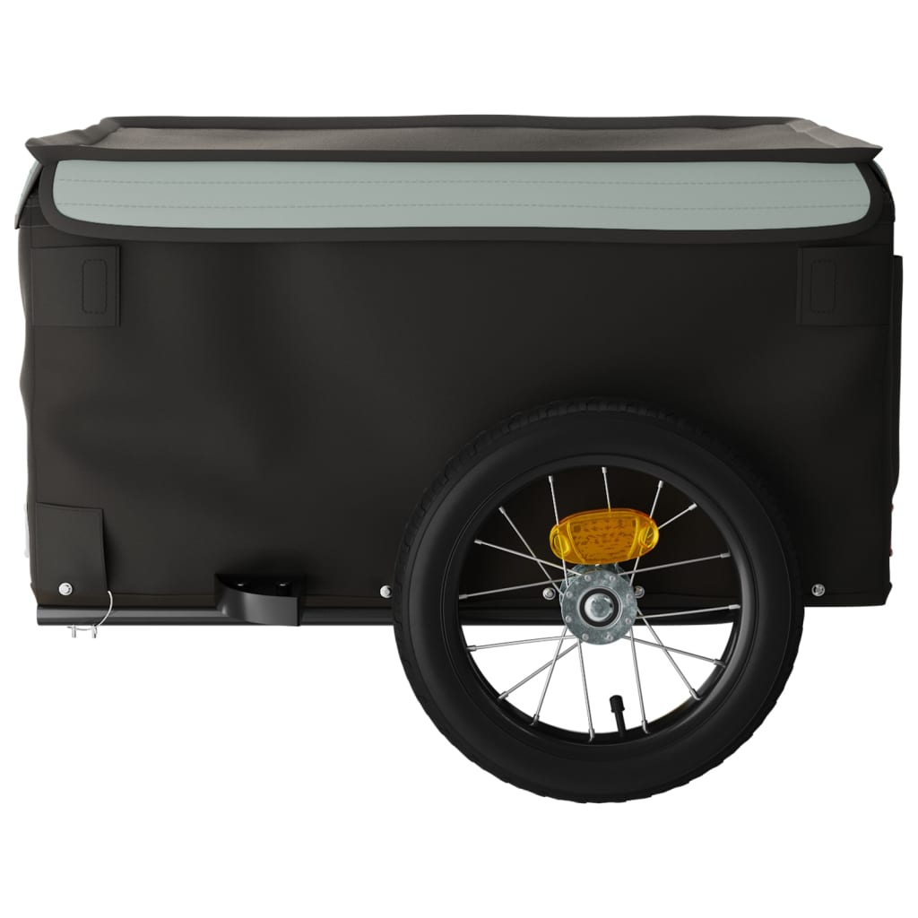 Remorcă de marfă pentru biciclete, negru & gri, 30 kg, fier Lando - Lando