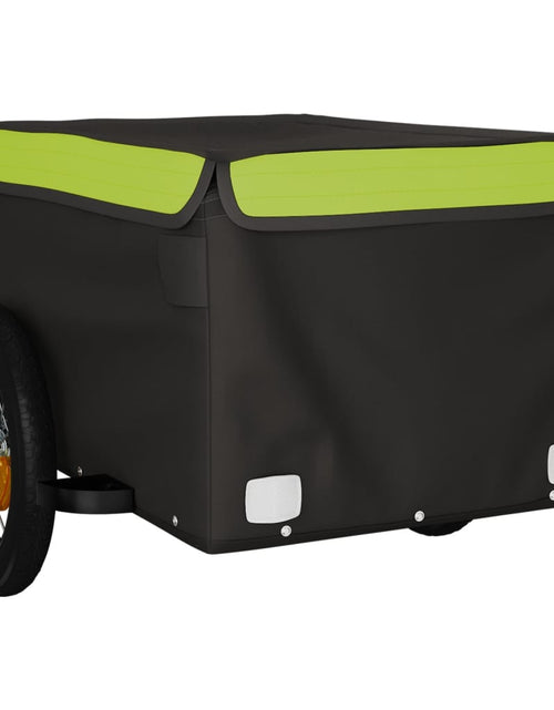 Încărcați imaginea în vizualizatorul Galerie, Remorcă de marfă pentru biciclete, negru &amp; verde, 30 kg, fier Lando - Lando
