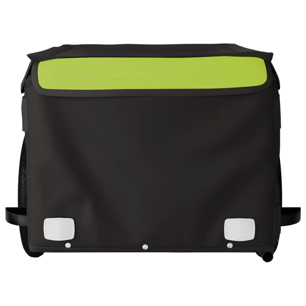 Remorcă de marfă pentru biciclete, negru & verde, 30 kg, fier Lando - Lando