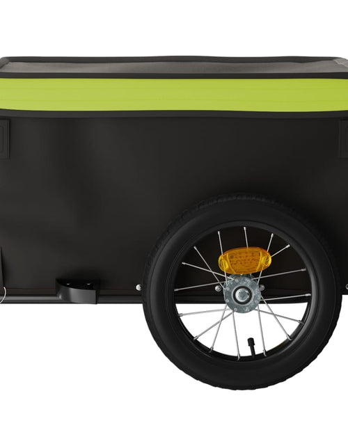 Încărcați imaginea în vizualizatorul Galerie, Remorcă de marfă pentru biciclete, negru &amp; verde, 30 kg, fier Lando - Lando
