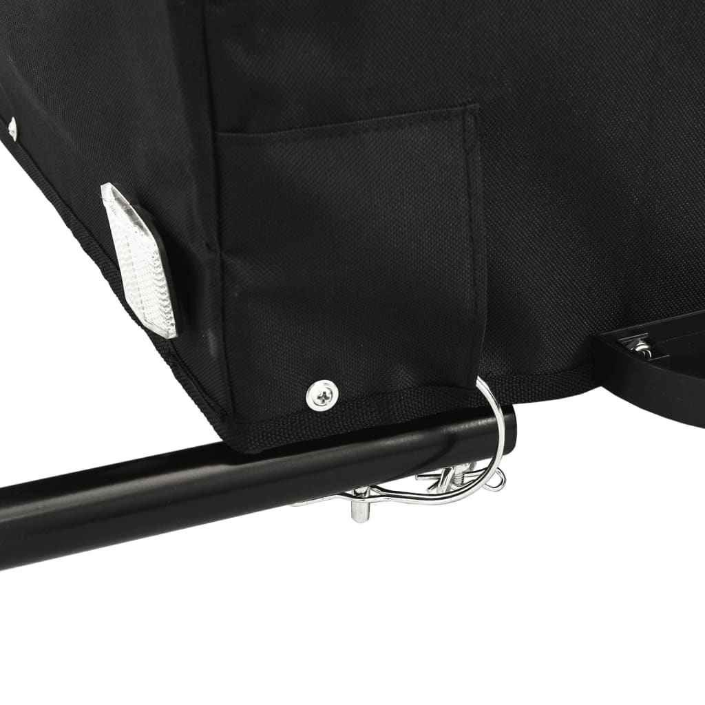 Remorcă de marfă pentru biciclete, negru & verde, 30 kg, fier Lando - Lando
