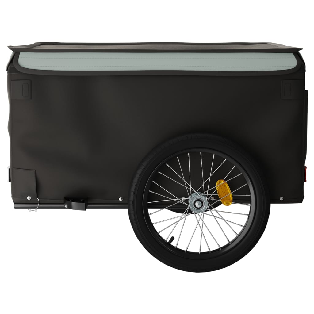 Remorcă de marfă pentru biciclete, negru & gri, 45 kg, fier Lando - Lando