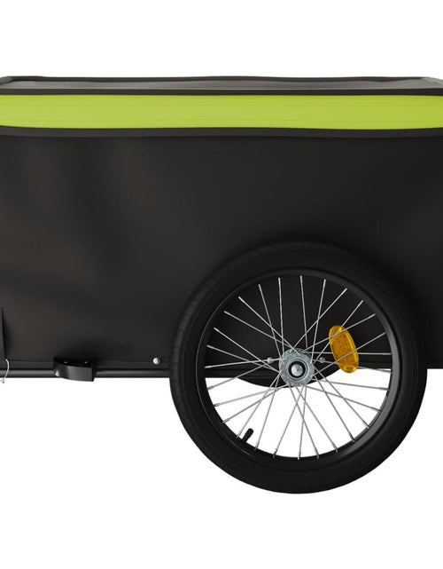 Încărcați imaginea în vizualizatorul Galerie, Remorcă de marfă pentru biciclete, negru &amp; verde, 45 kg, fier Lando - Lando

