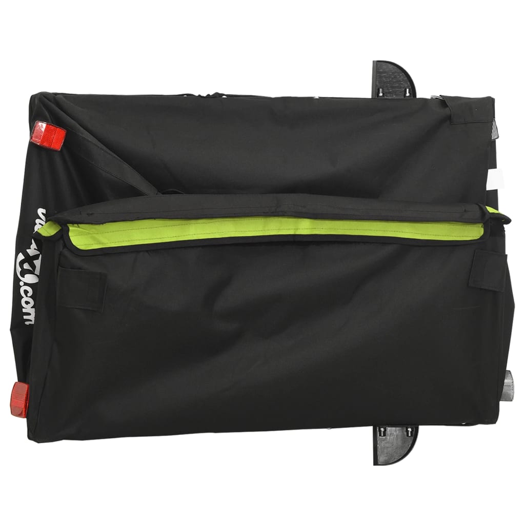 Remorcă de marfă pentru biciclete, negru & verde, 45 kg, fier Lando - Lando