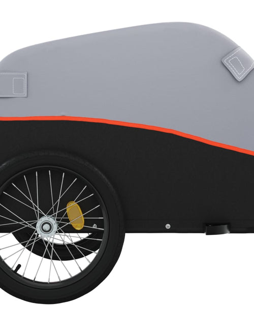 Încărcați imaginea în vizualizatorul Galerie, Remorcă de marfă pentru biciclete negru/portocaliu 45 kg fier Lando - Lando
