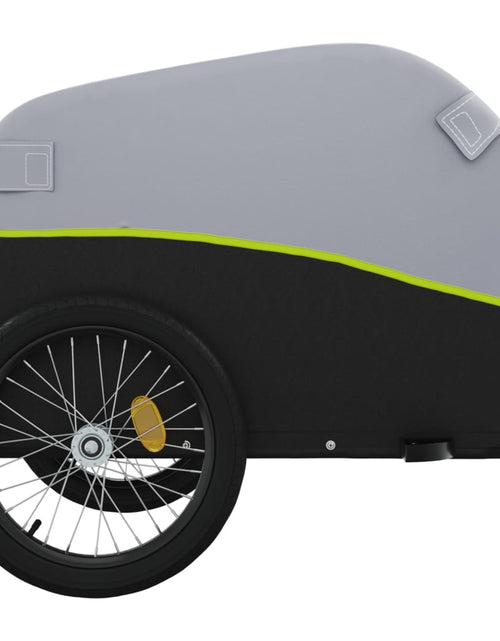 Загрузите изображение в средство просмотра галереи, Remorcă de marfă pentru biciclete, negru &amp; verde, 45 kg, fier - Lando
