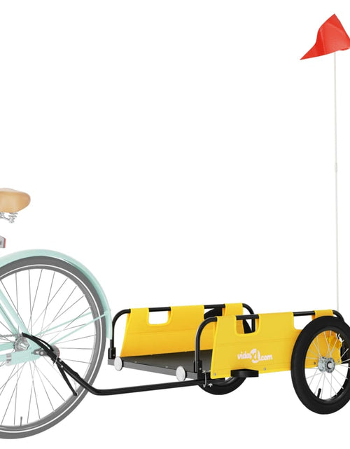 Загрузите изображение в средство просмотра галереи, Remorcă de bicicletă pentru marfă galben textil oxford și fier Lando - Lando
