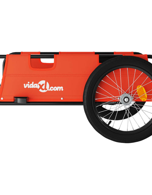 Încărcați imaginea în vizualizatorul Galerie, Remorcă de bicicletă pentru marfă, portocaliu, textil și fier Lando - Lando

