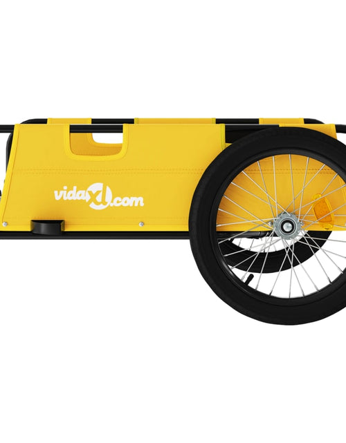 Încărcați imaginea în vizualizatorul Galerie, Remorcă de bicicletă pentru marfă galben textil oxford și fier Lando - Lando
