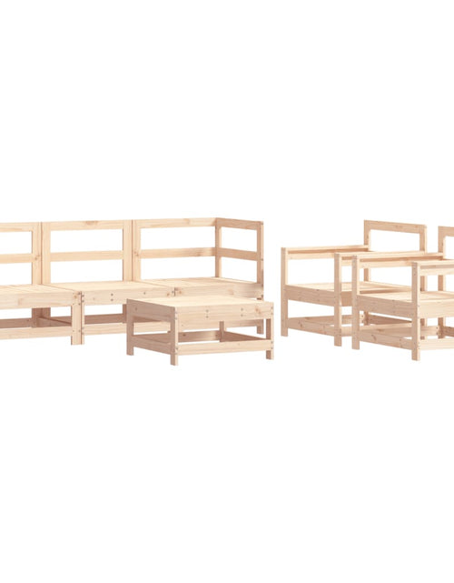 Încărcați imaginea în vizualizatorul Galerie, Set mobilier relaxare de grădină &amp; perne 6 piese lemn masiv pin - Lando
