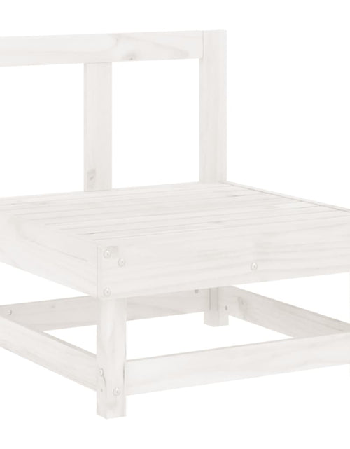 Încărcați imaginea în vizualizatorul Galerie, Set mobilier relaxare de grădină 5 piese alb lemn masiv de pin - Lando
