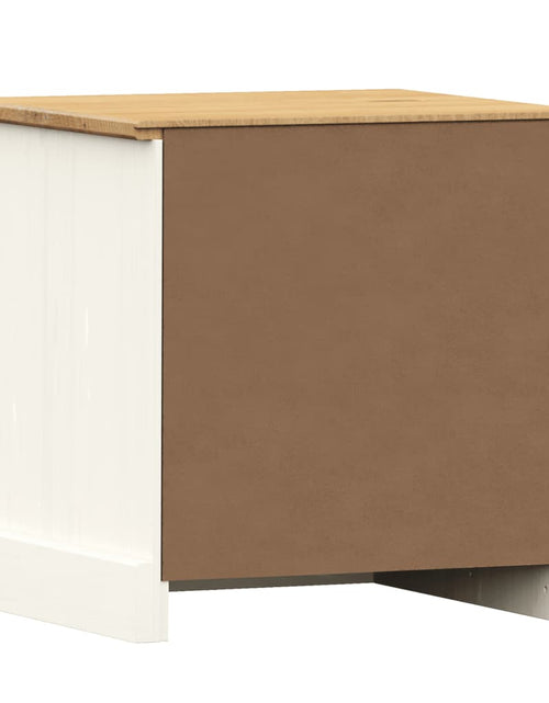 Încărcați imaginea în vizualizatorul Galerie, Noptieră VIGO, alb, 42x35x40 cm, lemn masiv de pin - Lando
