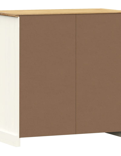 Загрузите изображение в средство просмотра галереи, Servantă cu sertare VIGO, 78x40x75 cm, alb, lemn masiv de pin Lando - Lando
