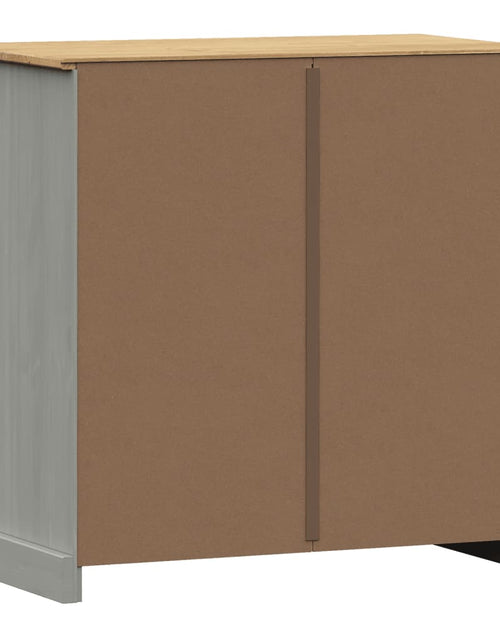 Încărcați imaginea în vizualizatorul Galerie, Servantă cu sertare „VIGO”, gri, 78x40x75 cm, lemn masiv de pin Lando - Lando
