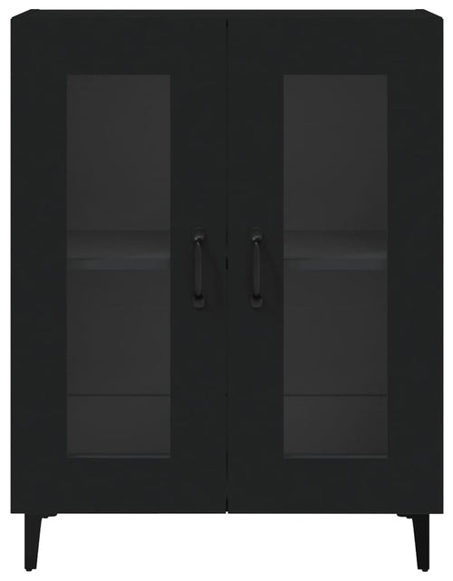 Загрузите изображение в средство просмотра галереи, Servantă, negru, 69,5x34x90 cm, lemn prelucrat - Lando
