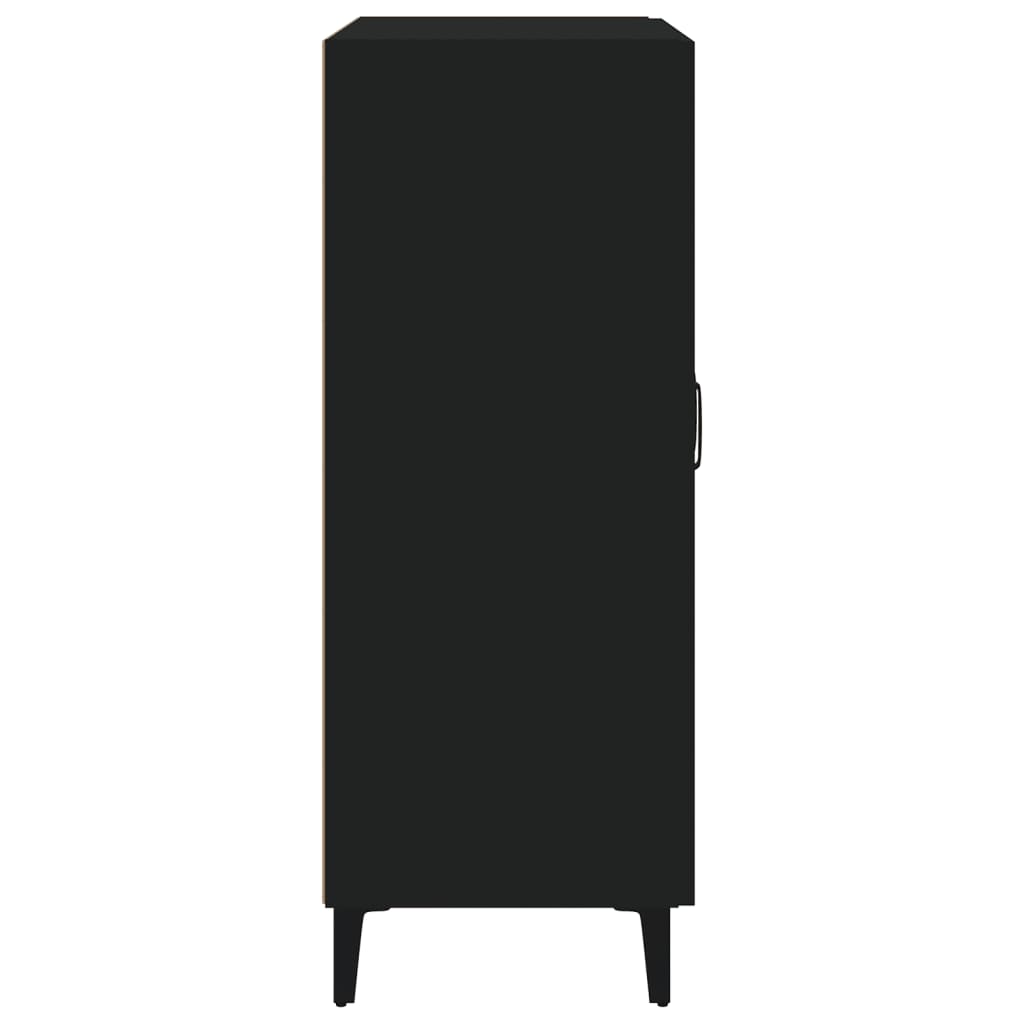 Servantă, negru, 69,5x34x90 cm, lemn prelucrat - Lando