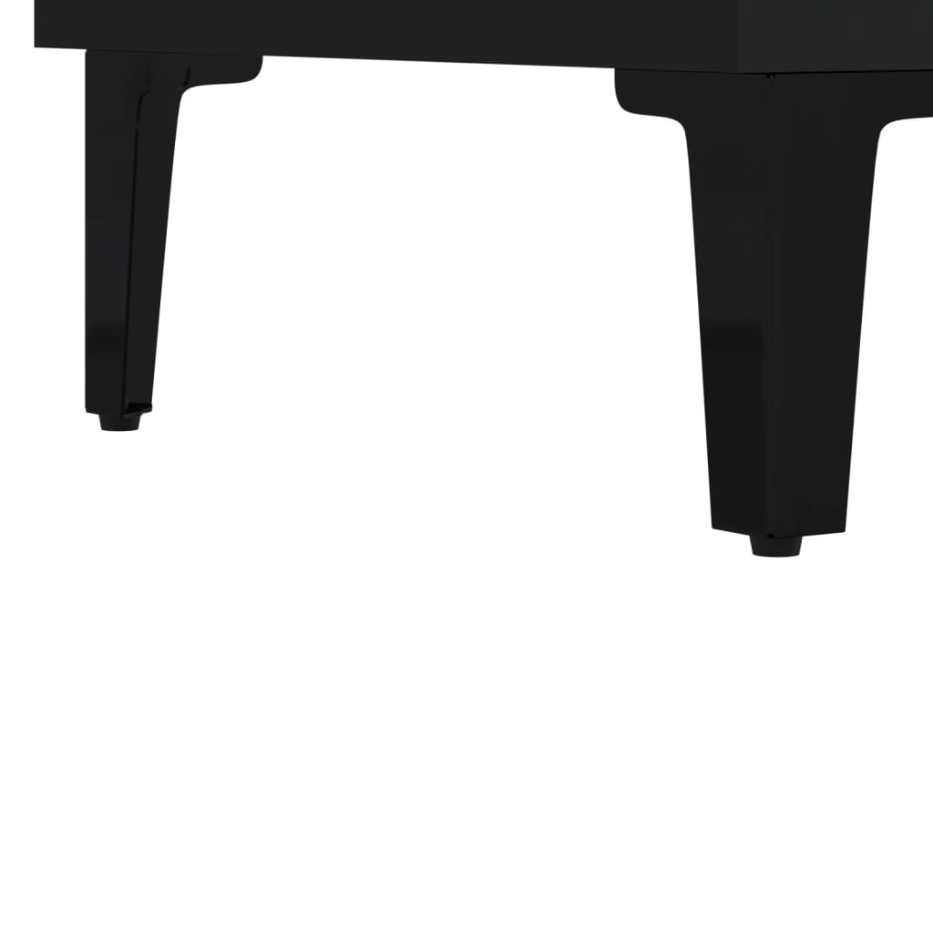 Servantă, negru, 69,5x34x90 cm, lemn prelucrat - Lando
