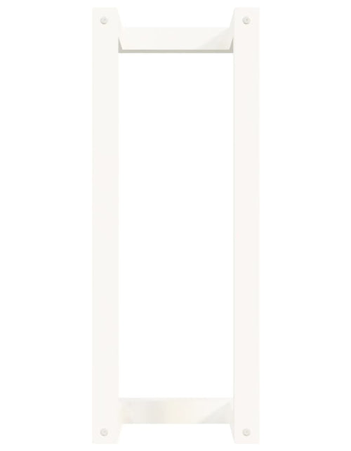 Загрузите изображение в средство просмотра галереи, Suport pentru prosoape, alb, 23x18x60 cm, lemn masiv de pin - Lando

