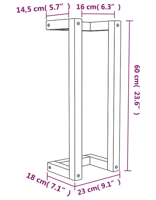 Загрузите изображение в средство просмотра галереи, Suport pentru prosoape, alb, 23x18x60 cm, lemn masiv de pin - Lando
