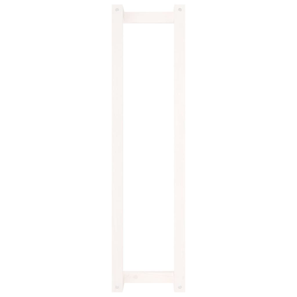 Suport pentru prosoape, alb, 23x18x90 cm, lemn masiv de pin - Lando