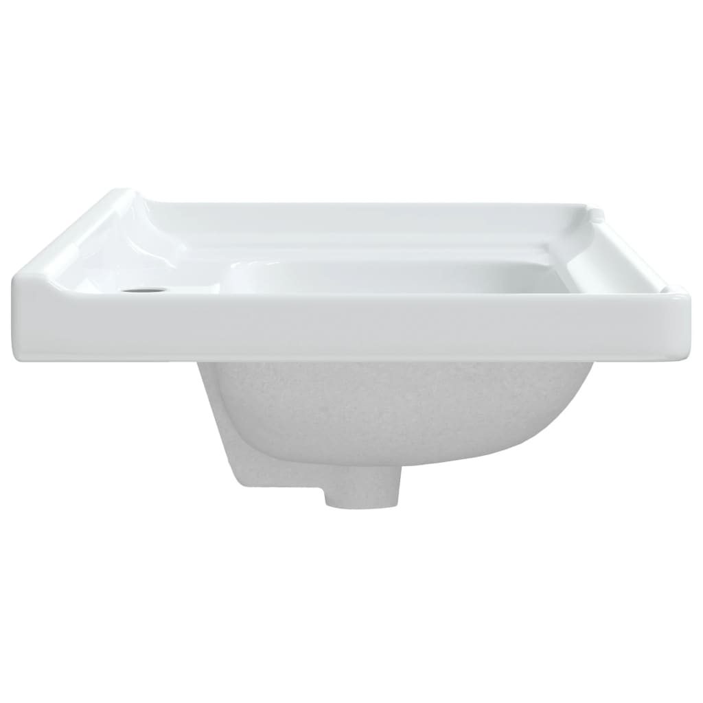 Chiuvetă de baie albă 81x48x23 cm, ovală, ceramică Lando - Lando