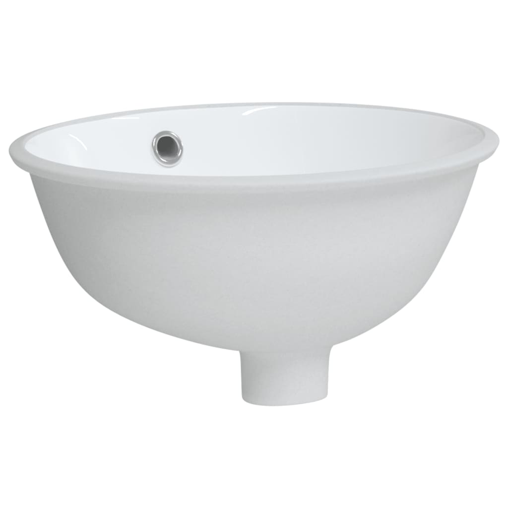Chiuvetă de baie albă 33x29x16,5 cm, ovală, ceramică Lando - Lando