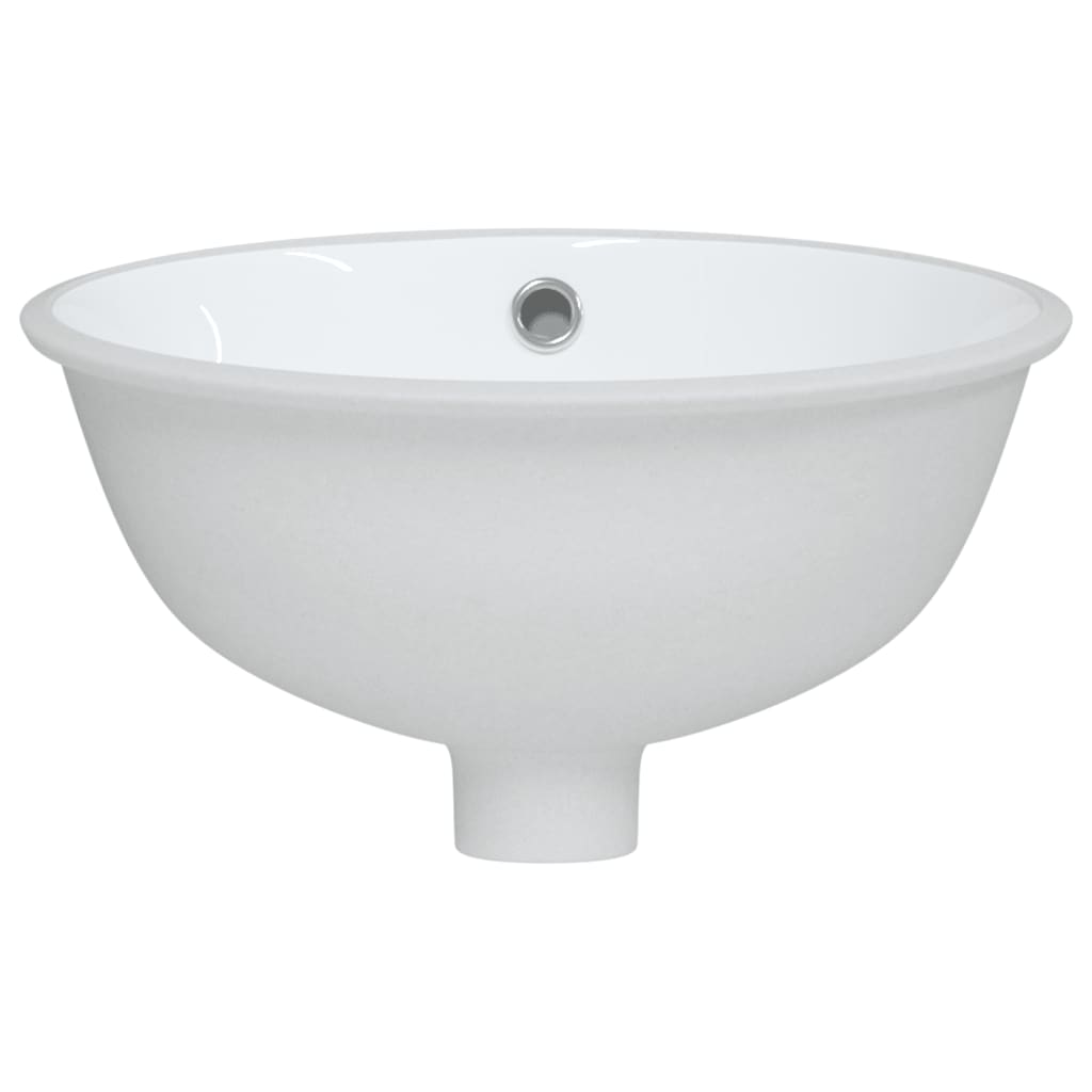 Chiuvetă de baie albă 33x29x16,5 cm, ovală, ceramică Lando - Lando