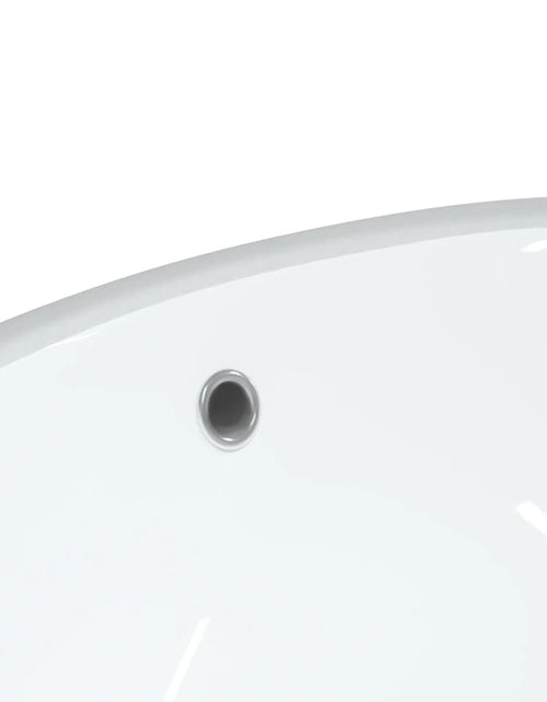 Încărcați imaginea în vizualizatorul Galerie, Chiuvetă de baie albă 33x29x16,5 cm, ovală, ceramică Lando - Lando
