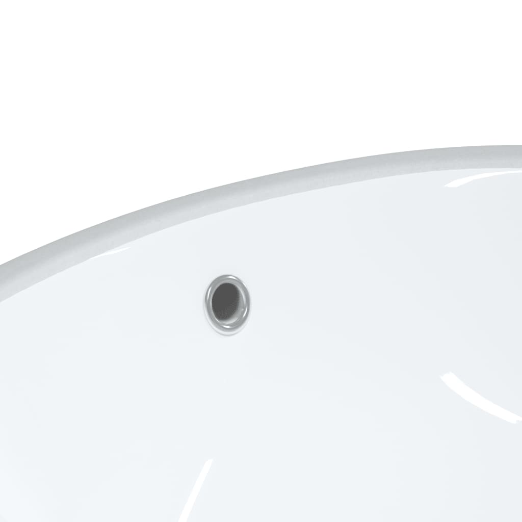 Chiuvetă de baie albă 47x39x21 cm, ovală, ceramică Lando - Lando