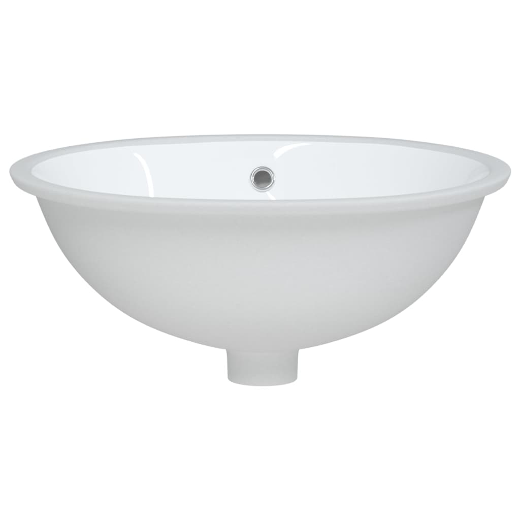 Chiuvetă de baie albă 49x40,5x21 cm, ovală, ceramică Lando - Lando