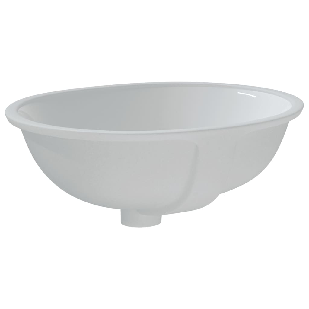 Chiuvetă de baie albă 49x40,5x21 cm, ovală, ceramică Lando - Lando