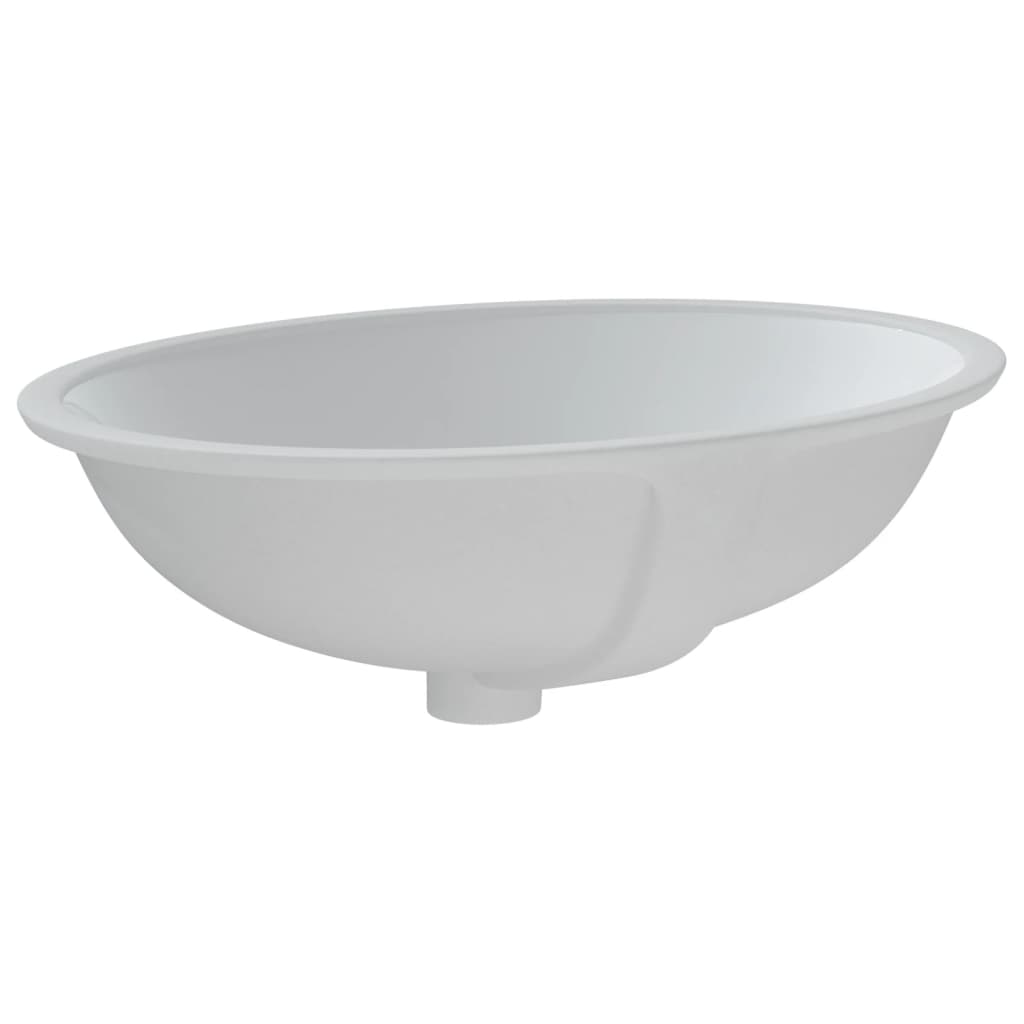 Chiuvetă de baie albă 56x41x20 cm, ovală, ceramică Lando - Lando