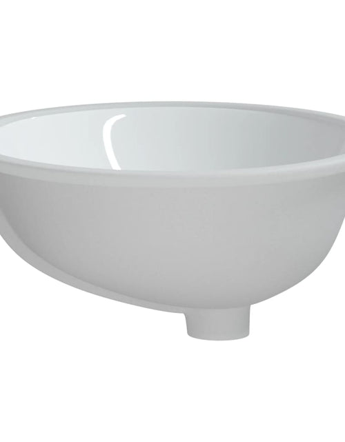 Încărcați imaginea în vizualizatorul Galerie, Chiuvetă de baie albă 56x41x20 cm, ovală, ceramică Lando - Lando
