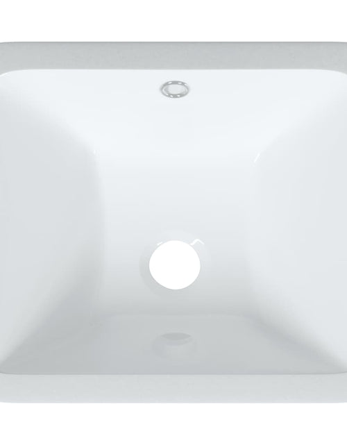 Încărcați imaginea în vizualizatorul Galerie, Chiuvetă de baie albă 36,5x32x15,5 cm, ovală, ceramică Lando - Lando
