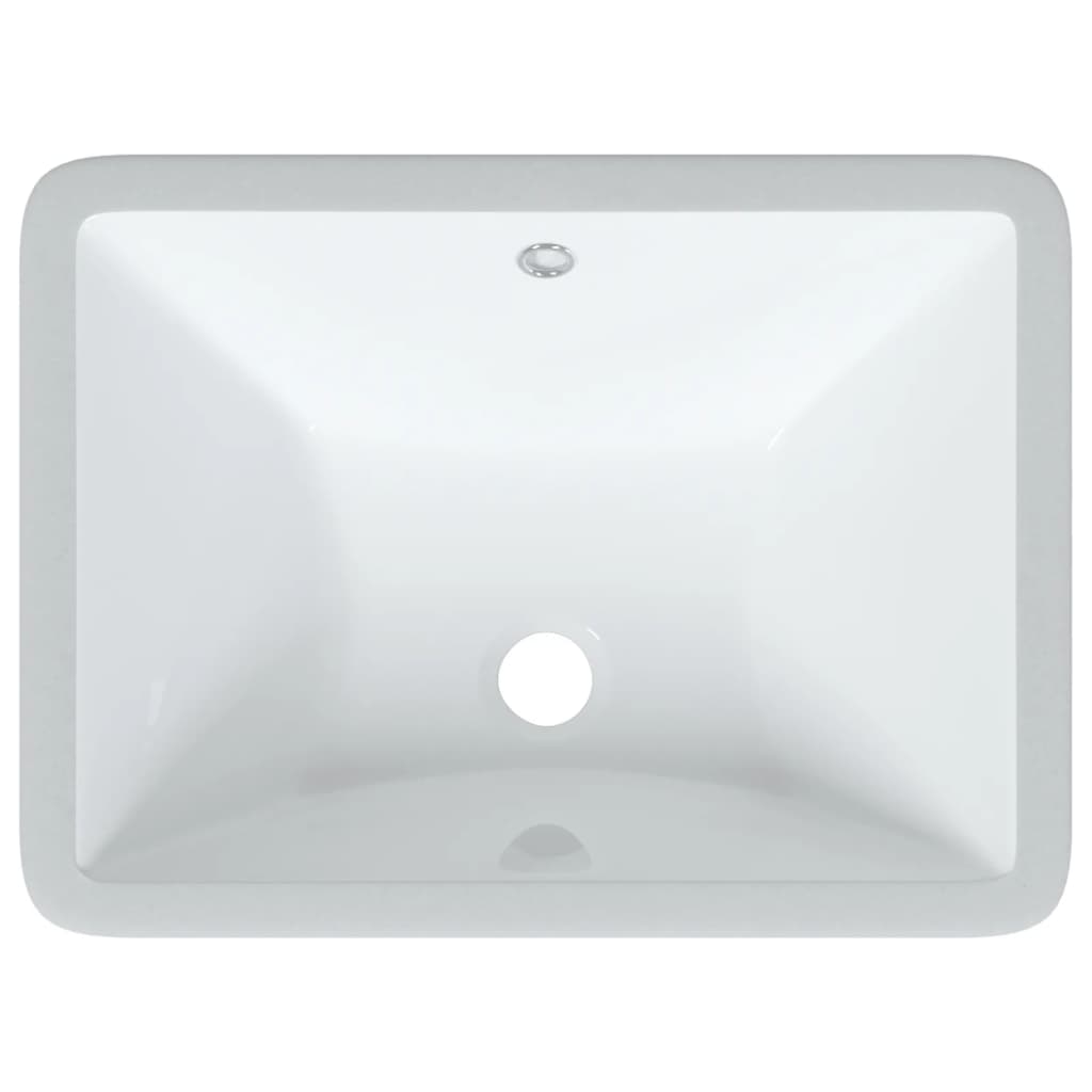 Chiuvetă de baie albă 47,5x35x19,5 cm, dreptunghiular, ceramică Lando - Lando