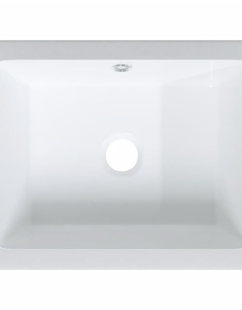Încărcați imaginea în vizualizatorul Galerie, Chiuvetă de baie, alb, 36x31,5x16,5 cm, pătrată, ceramică Lando - Lando

