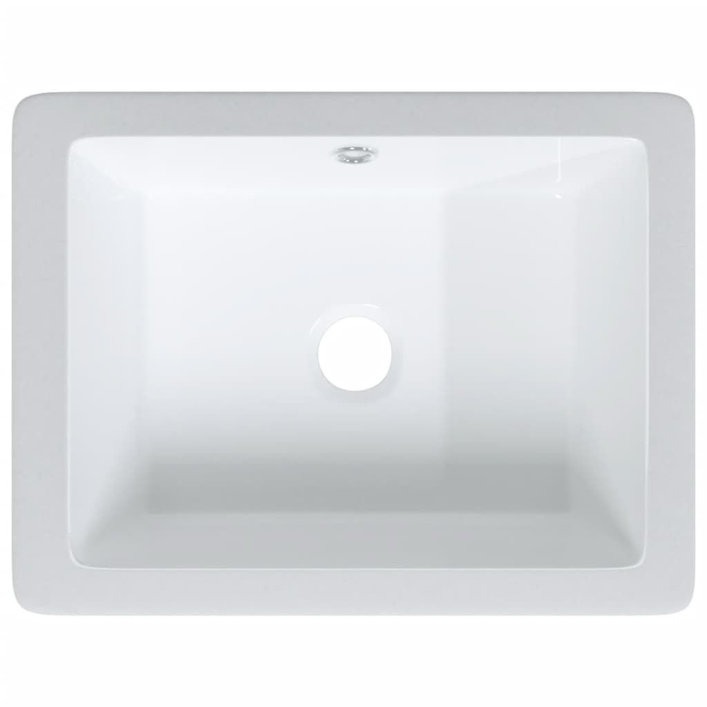 Chiuvetă de baie, alb, 36x31,5x16,5 cm, pătrată, ceramică Lando - Lando