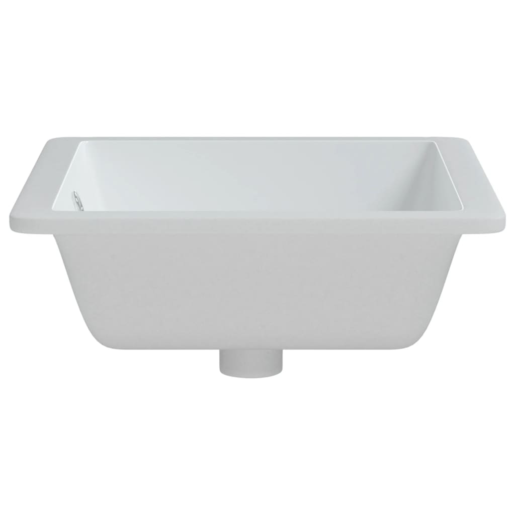 Chiuvetă de baie, alb, 50x40,5x18,5 cm, pătrată, ceramică Lando - Lando