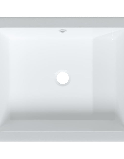 Încărcați imaginea în vizualizatorul Galerie, Chiuvetă de baie, alb, 50x40,5x18,5 cm, pătrată, ceramică Lando - Lando
