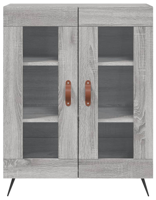 Încărcați imaginea în vizualizatorul Galerie, Servantă, gri sonoma, 69,5x34x90 cm, lemn compozit - Lando
