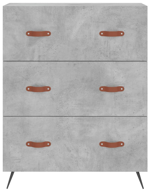 Încărcați imaginea în vizualizatorul Galerie, Comodă cu sertare, gri beton, 69,5x34x90 cm, lemn prelucrat - Lando
