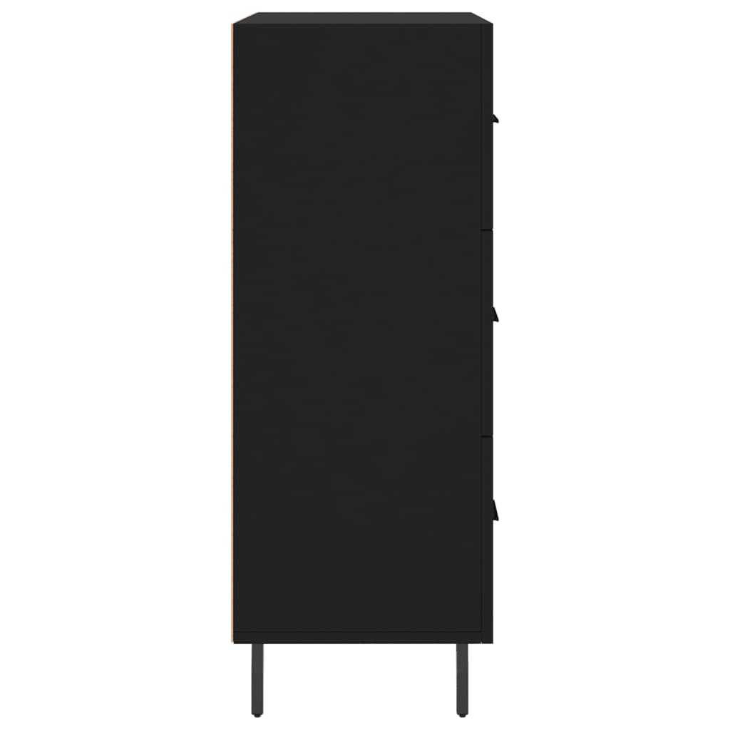 Servantă, negru, 69,5x34x90 cm, lemn compozit Lando - Lando