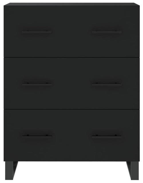 Încărcați imaginea în vizualizatorul Galerie, Servantă, negru, 69,5x34x90 cm, lemn compozit Lando - Lando
