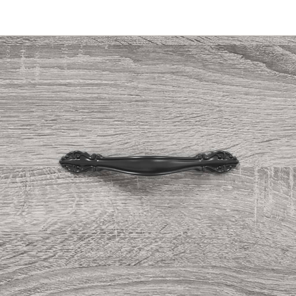 Servantă, gri sonoma, 69,5x34x90 cm, lemn compozit Lando - Lando