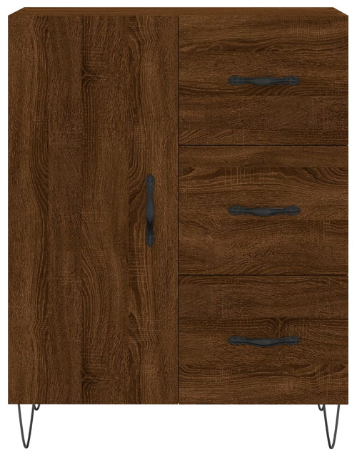 Încărcați imaginea în vizualizatorul Galerie, Servantă, stejar maro, 69,5x34x90 cm, lemn prelucrat Lando - Lando
