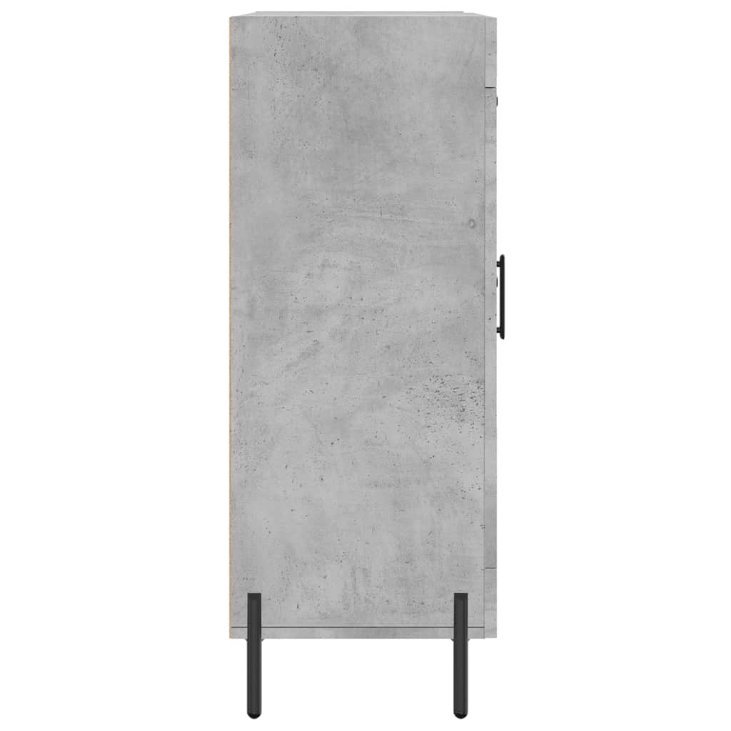 Servantă, gri beton, 69,5x34x90 cm, lemn compozit Lando - Lando