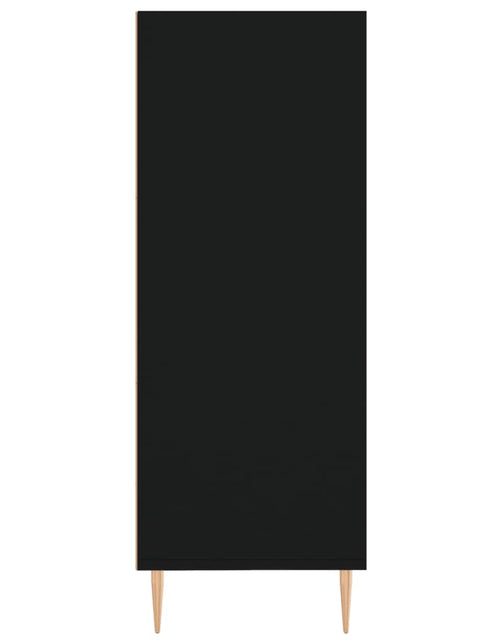 Încărcați imaginea în vizualizatorul Galerie, Bibliotecă, negru, 69,5x32,5x90 cm, lemn compozit Lando - Lando
